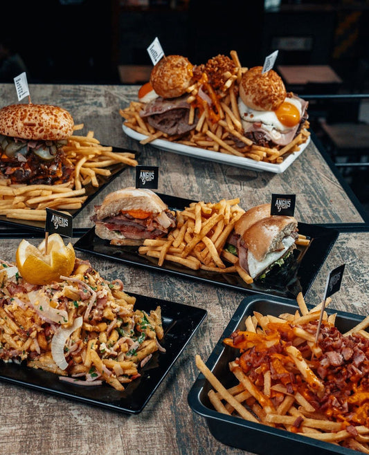 Porción de papas fritas para compartir