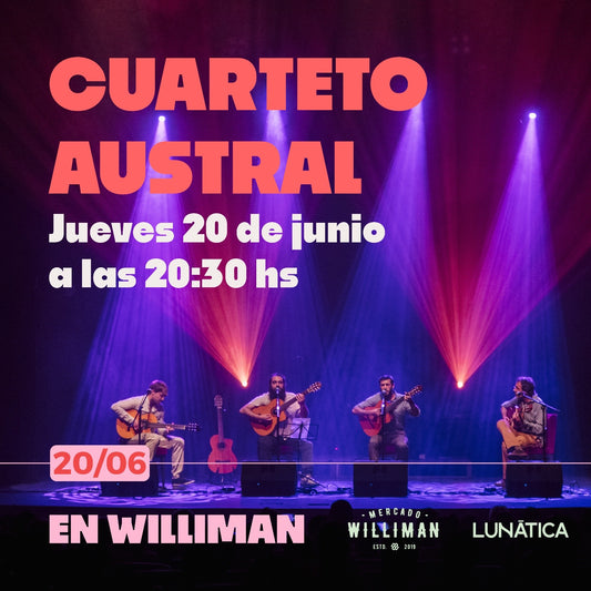 Cuarteto austral en vivo en Mercado Williman